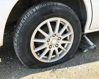 タイヤのパンク